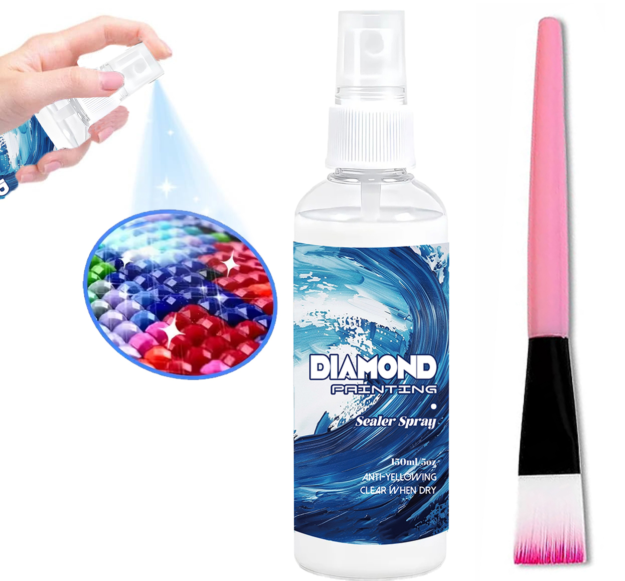 Resin Art Work - 150ml Diamond Painting Sealant Spray Craft