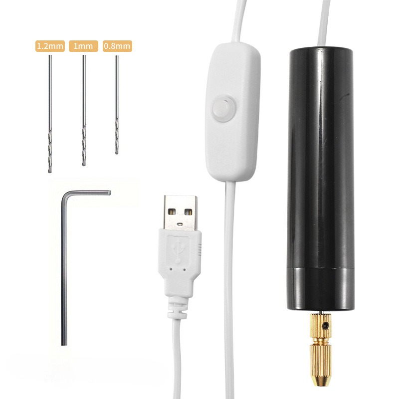 Resin Art With Wood - Mini USB Powered Electric Drill Handheld