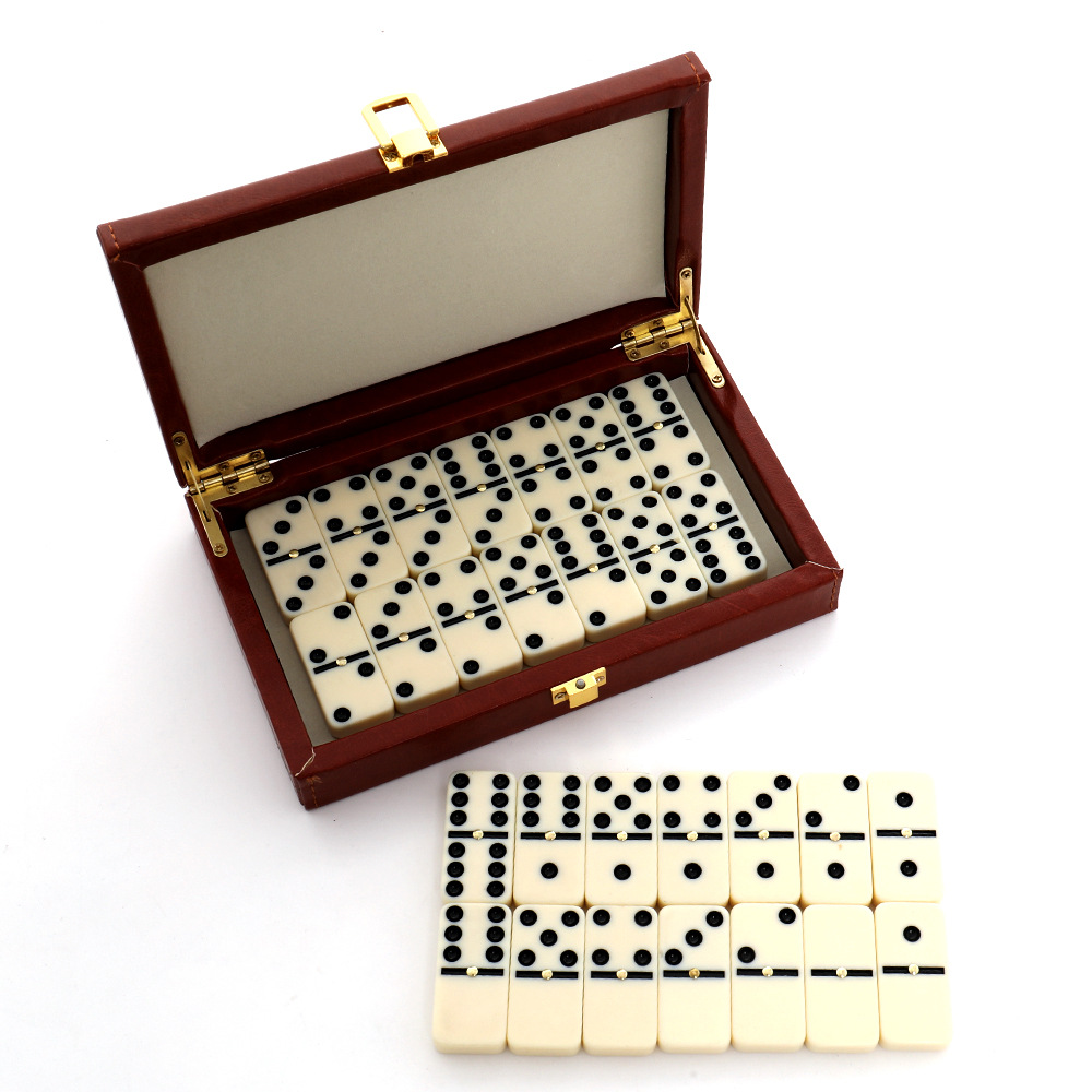 Resin Art Case - 28Pcs Resin Domino Set Classic Domino