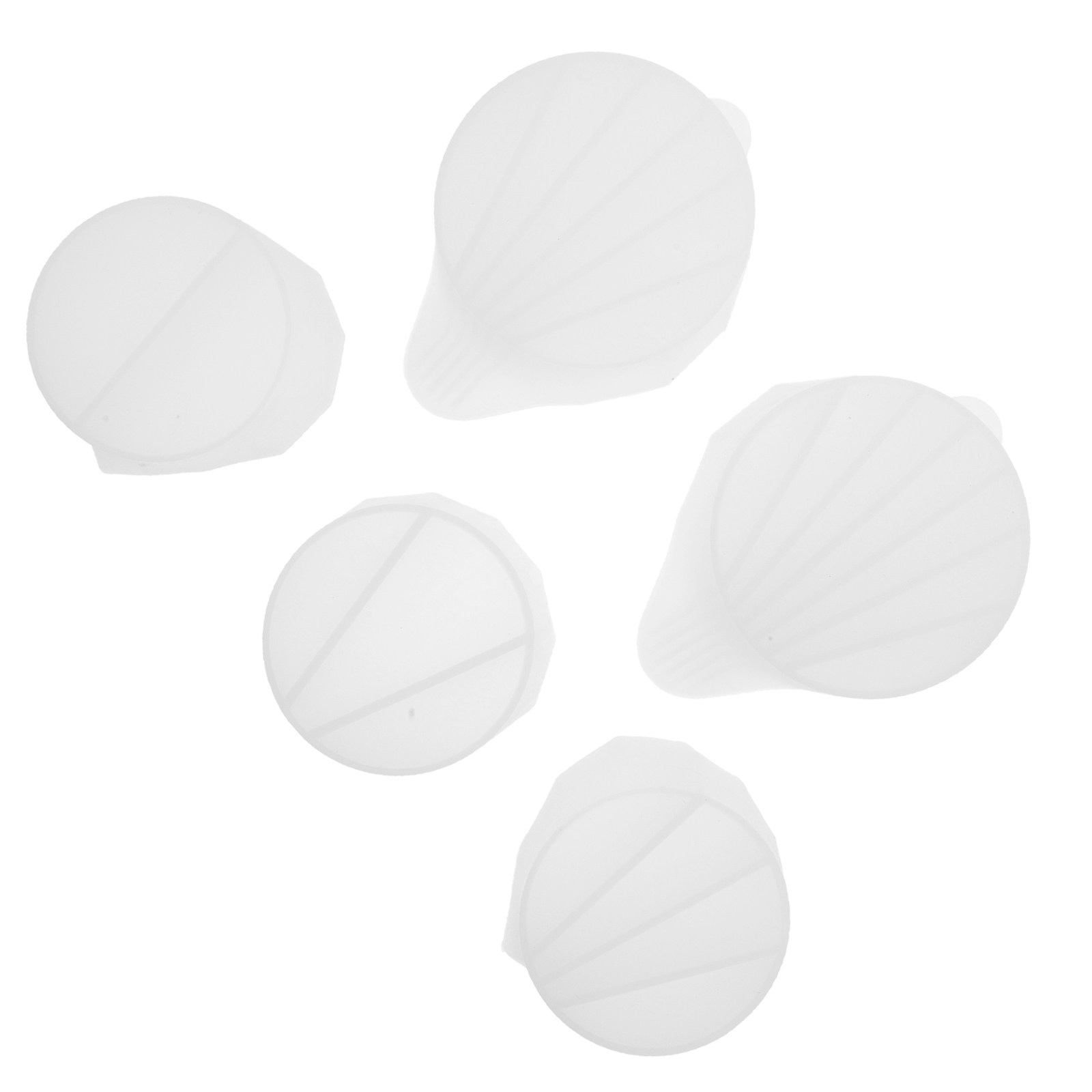 Resin Art Pouring - 5Pcs Silicone Divided Resin Mixing Cups
