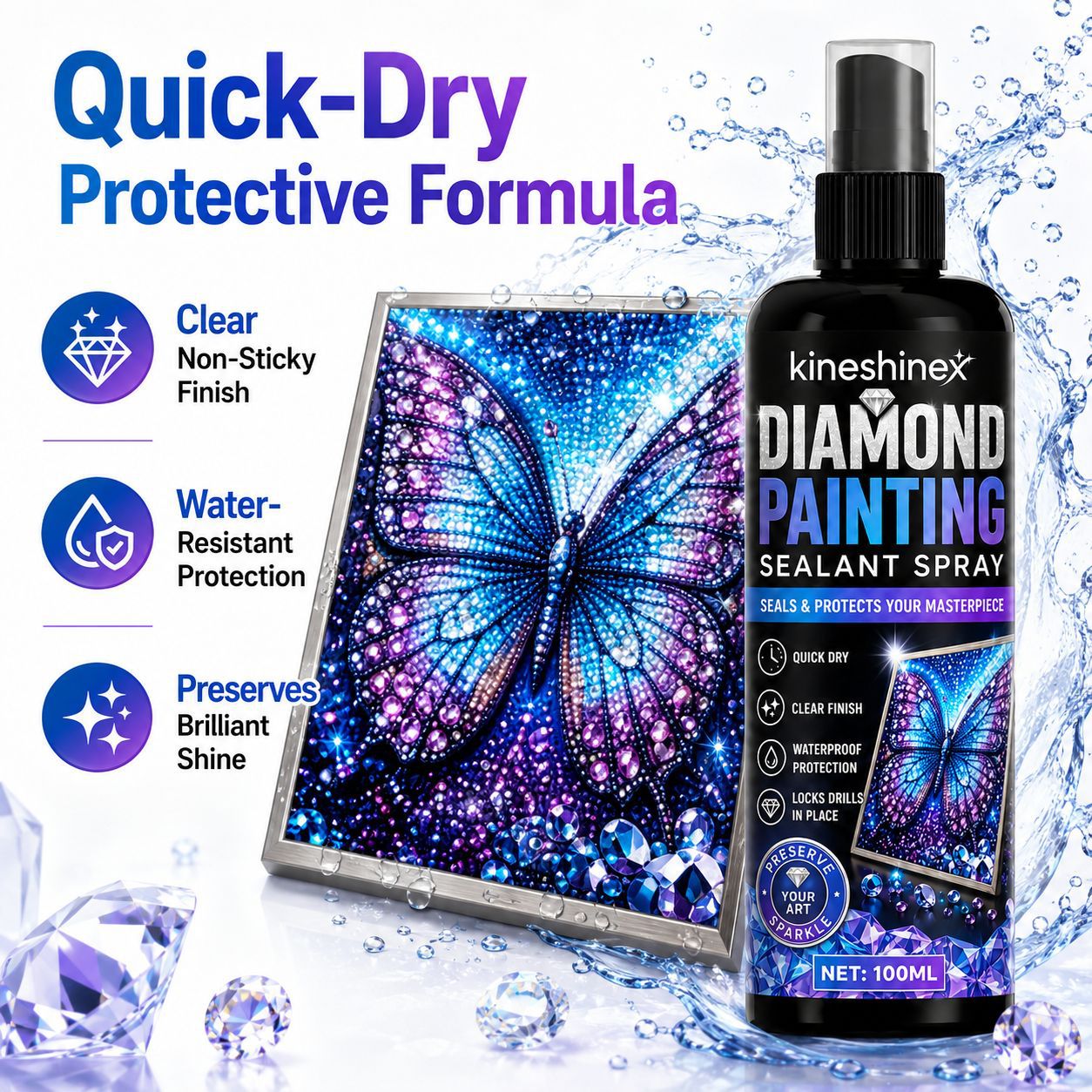 Resin Art Work - Diamond Painting Sealant Spray 100ml –