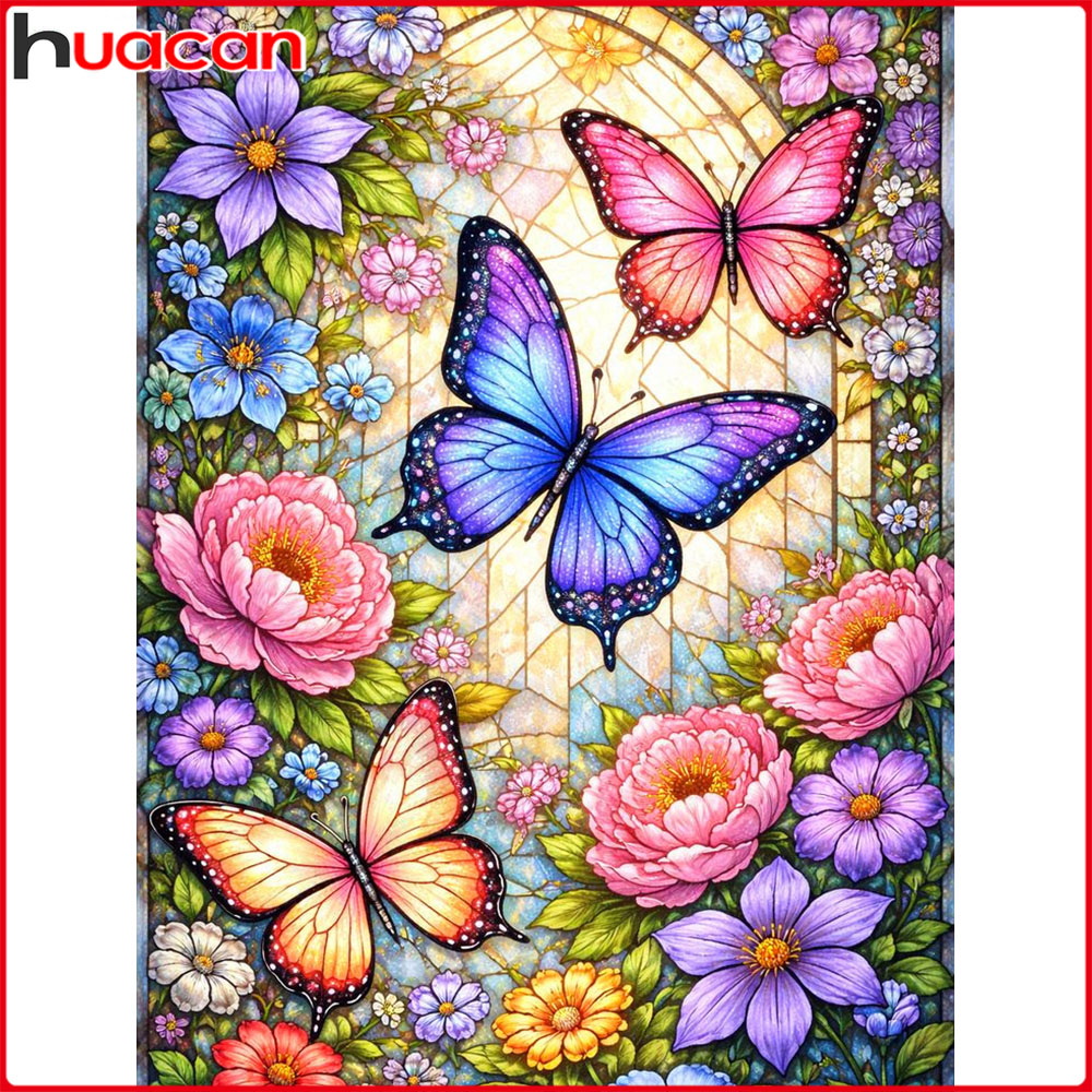 Resin Art Kit For Beginners - Huacan Full Square Round Diamond Painting