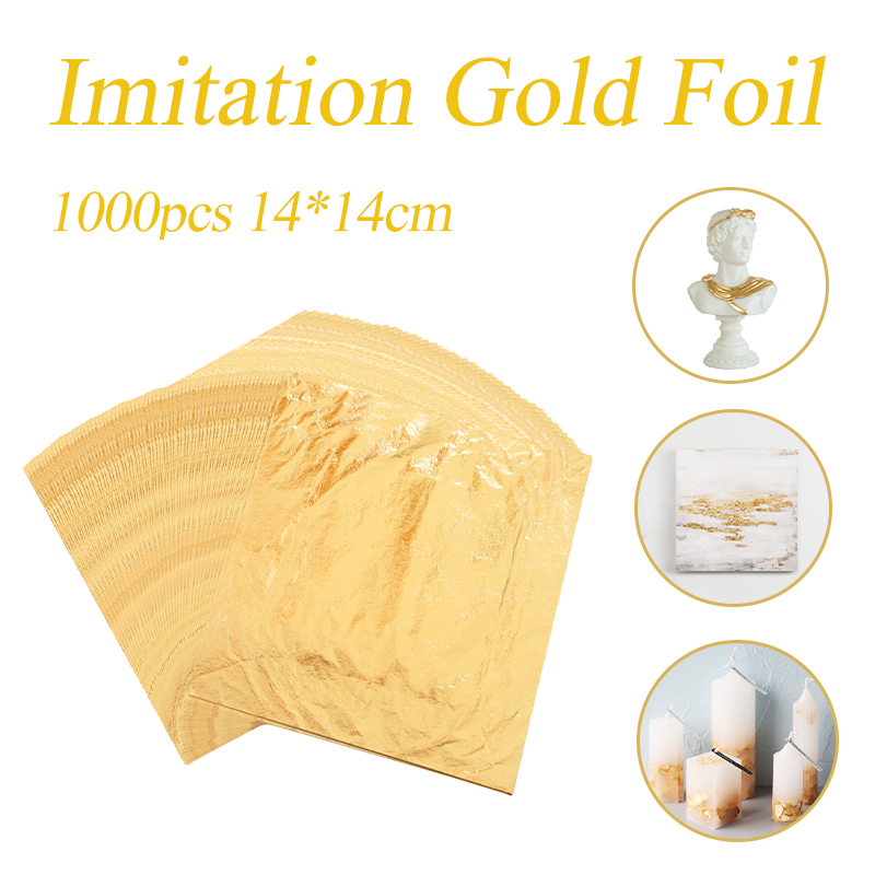 Gold Leaf Foil - Imitation Gold Leaf Foil Sheets Color