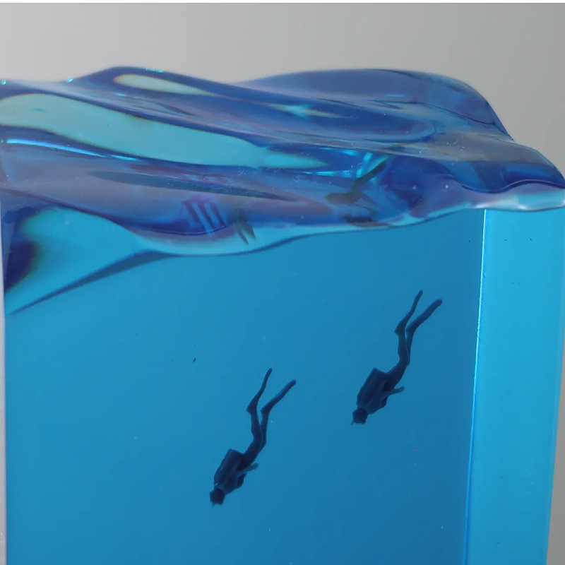 NEW Marine Art Home Decoration - Resin Art With Wood recension och pris
