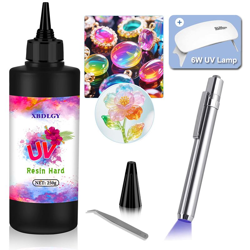 200g/250g/500g UV Resin Hard G - Resin Art Lamp recension och pris