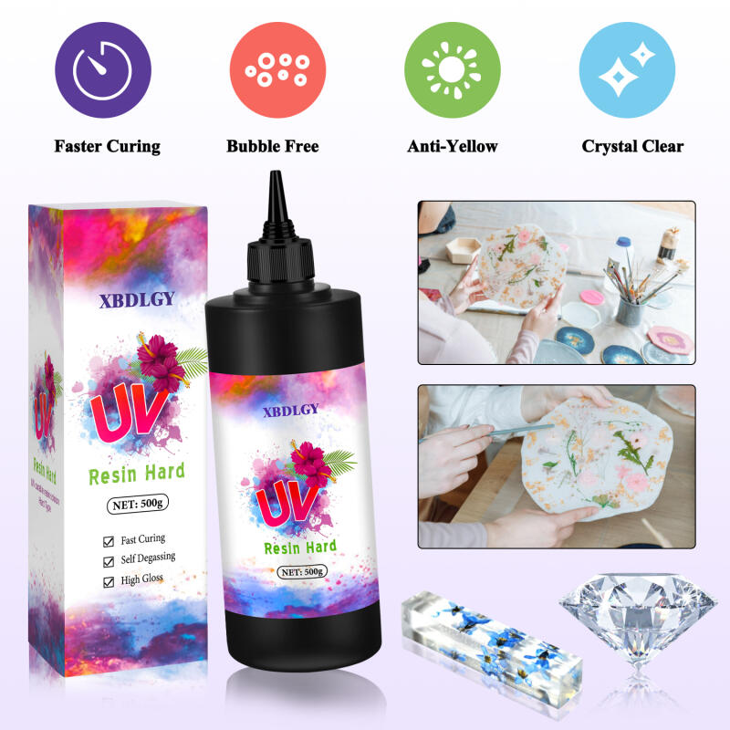 200g/250g/500g UV Resin Hard G - Resin Art Lamp recension och pris