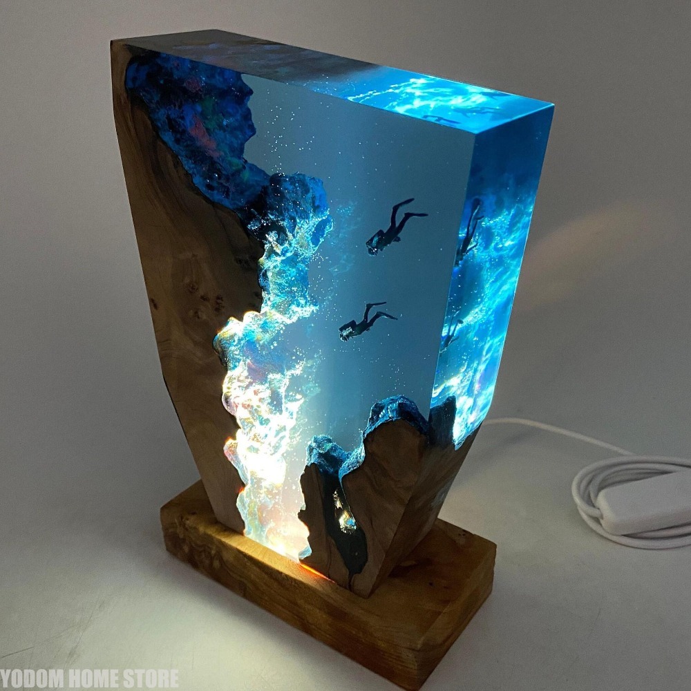 New Seabed World Organism Resi - Resin Art Lamp recension och pris