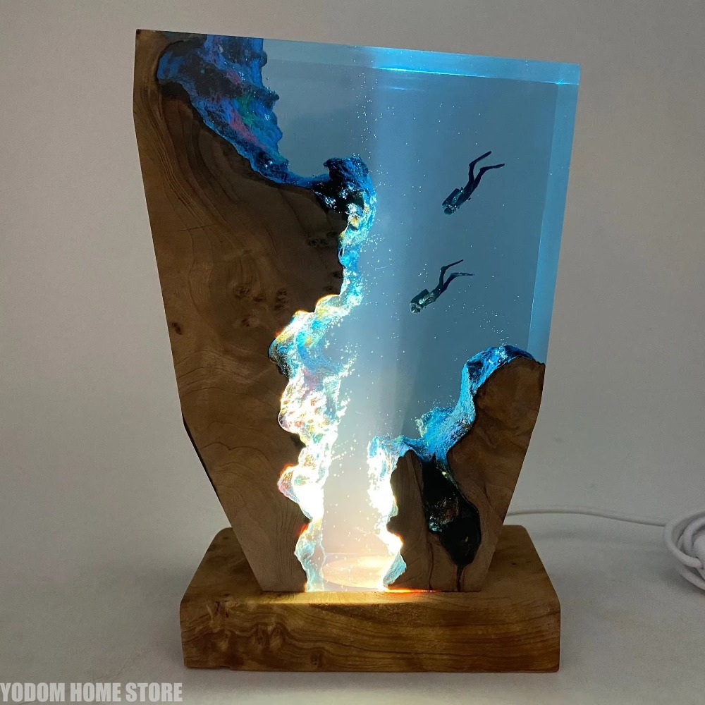 New Seabed World Organism Resi - Resin Art Lamp recension och pris