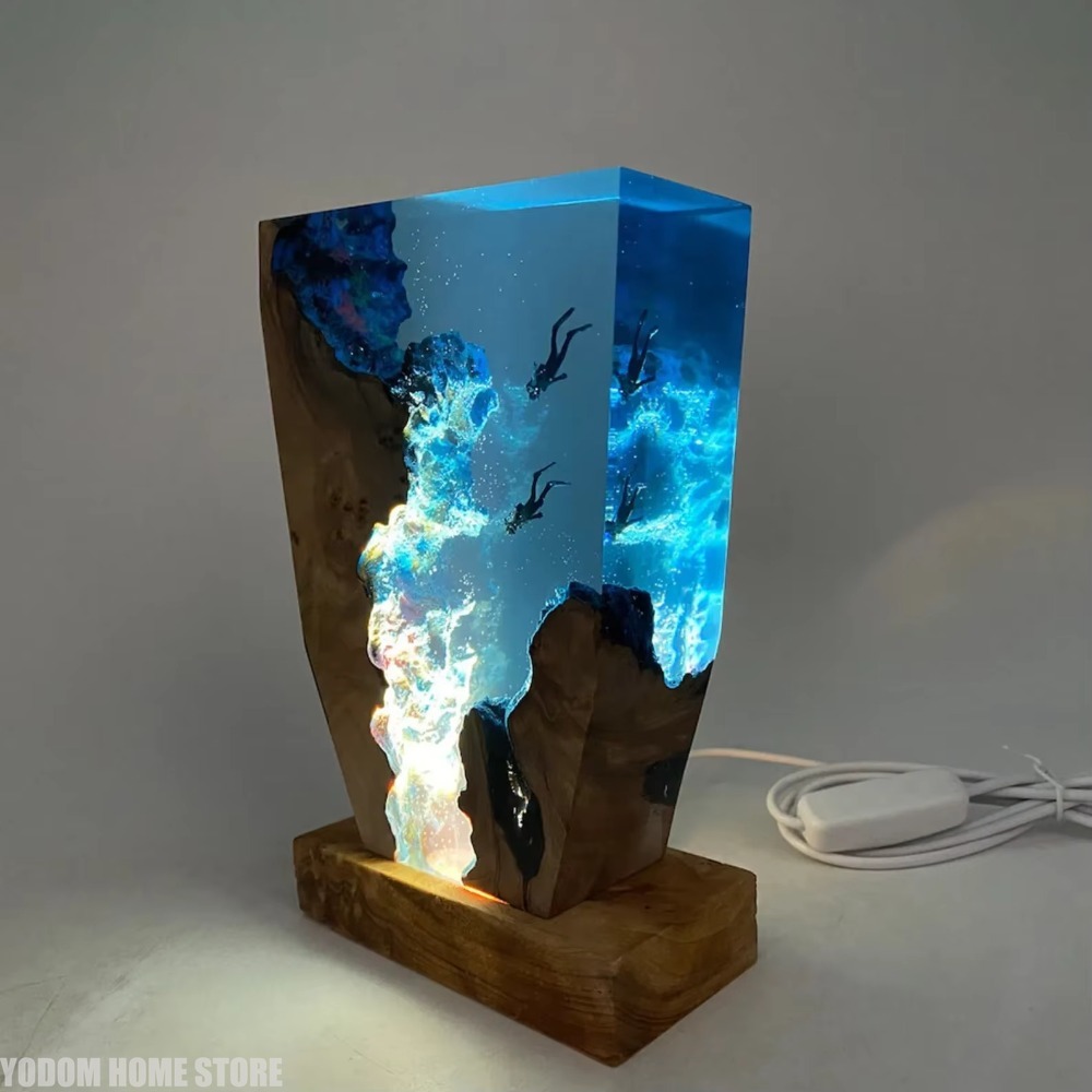 New Seabed World Organism Resi - Resin Art Lamp recension och pris