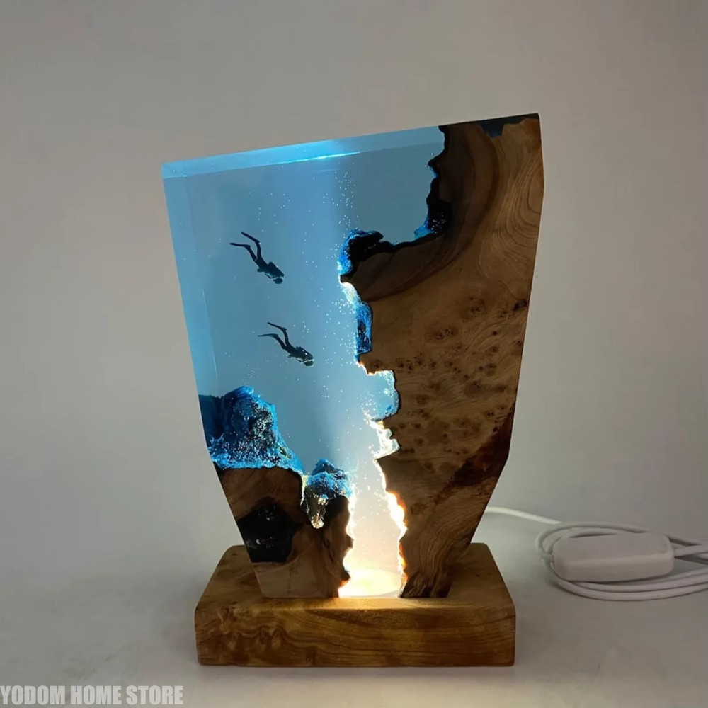 New Seabed World Organism Resi - Resin Art Lamp recension och pris
