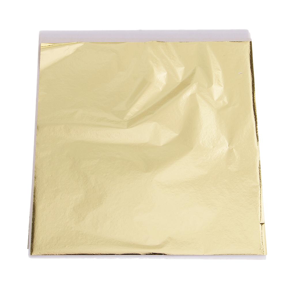 100x 14cm Gold Leaf Sheets Gil - Gold Leaf Foil recension och pris