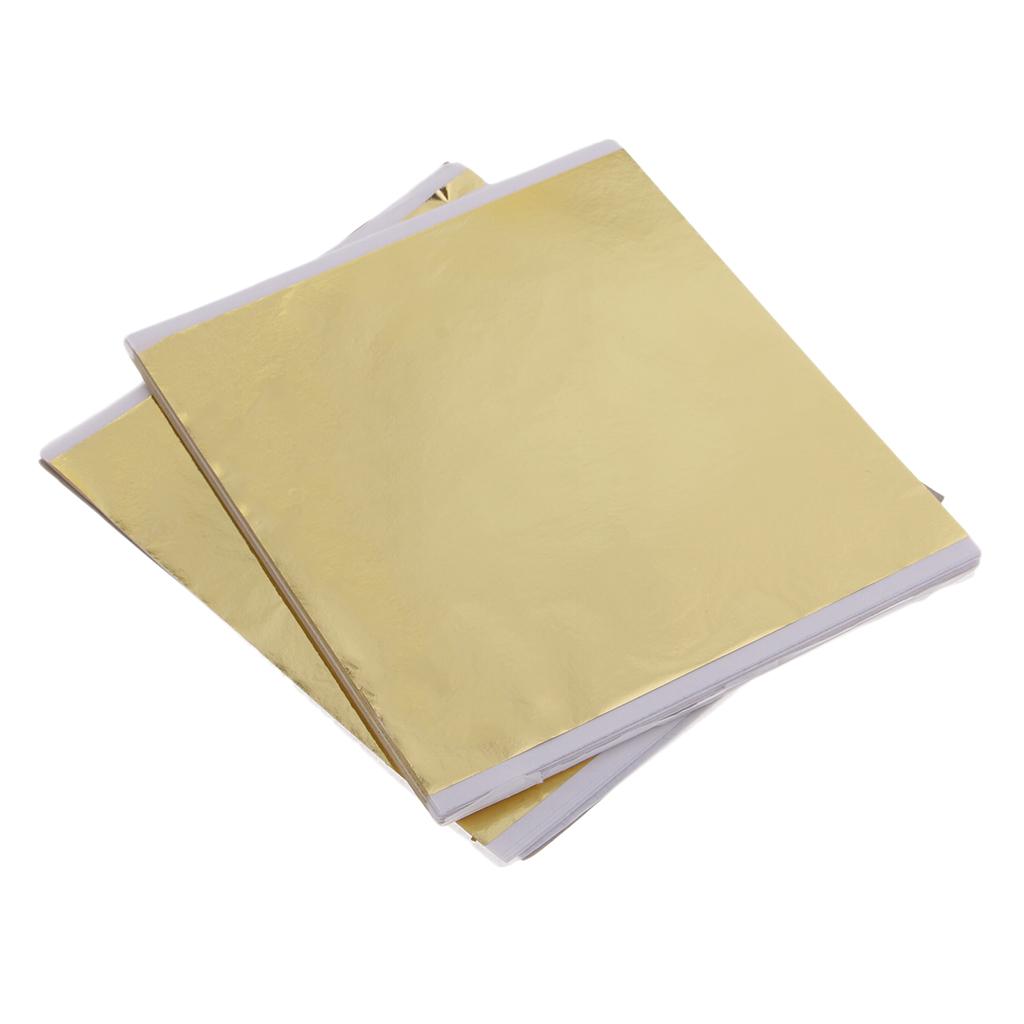100x 14cm Gold Leaf Sheets Gil - Gold Leaf Foil recension och pris