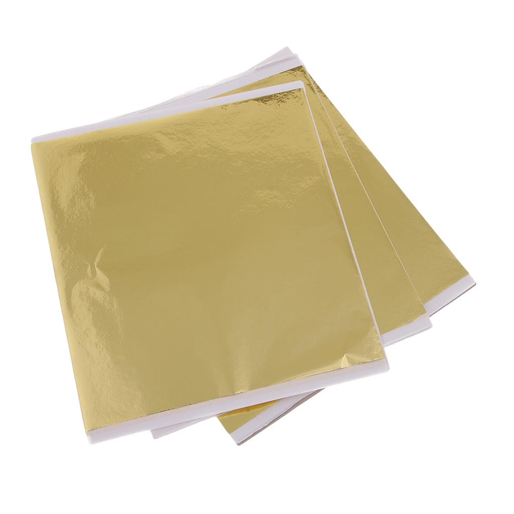 100x 14cm Gold Leaf Sheets Gil - Gold Leaf Foil recension och pris