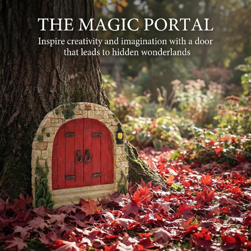 Elf Fairy Door Miniature Garde - Resin Art With Wood recension och pris