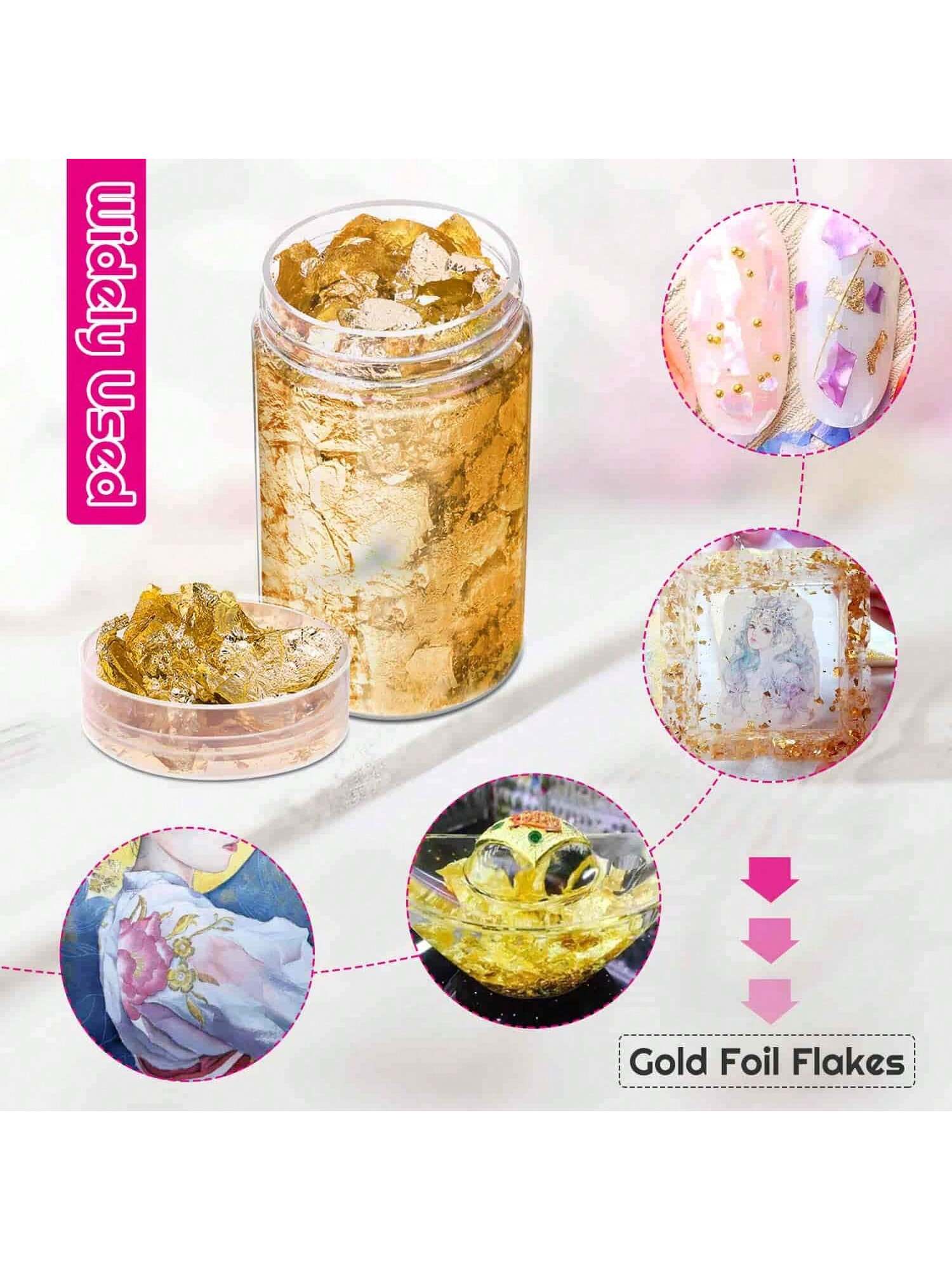 Gold Flakes, Gold Leaf Cake De - Gold Leaf Foil recension och pris