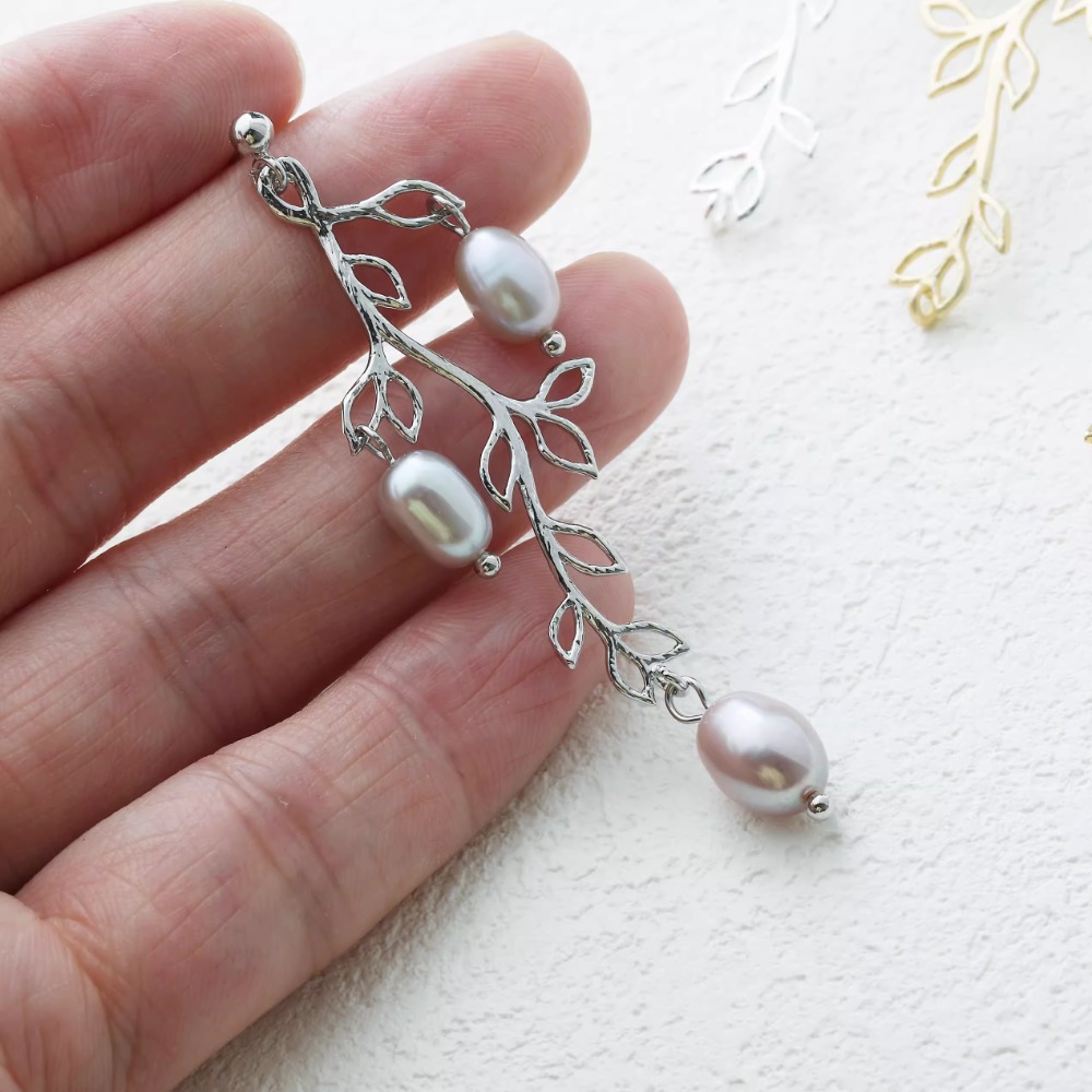 4PCS Dainty Branch Leaf Charms - Gold Leaf Foil recension och pris