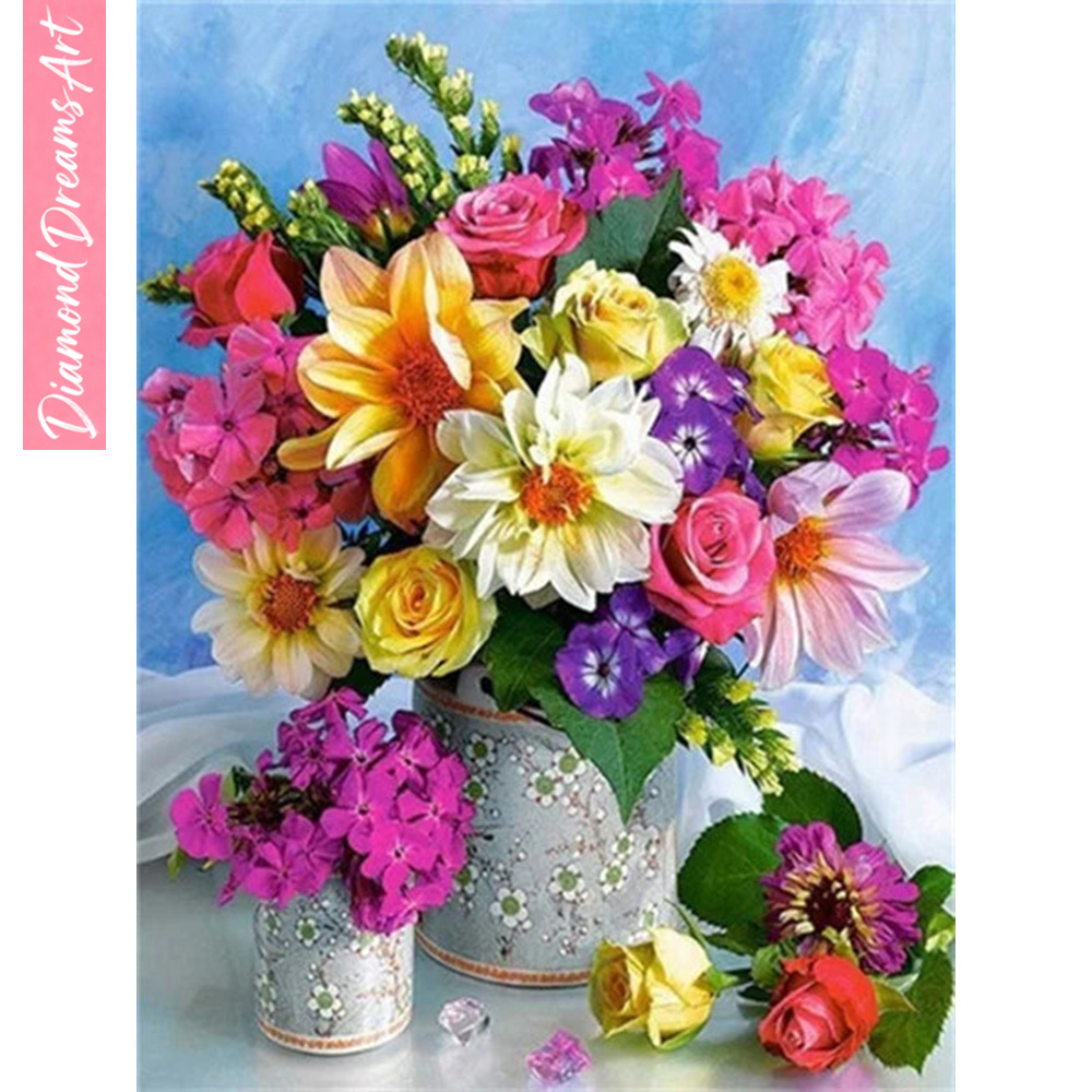 Full Diamond Mosaic Flower 5D  - Resin Art With Flowers recension och pris