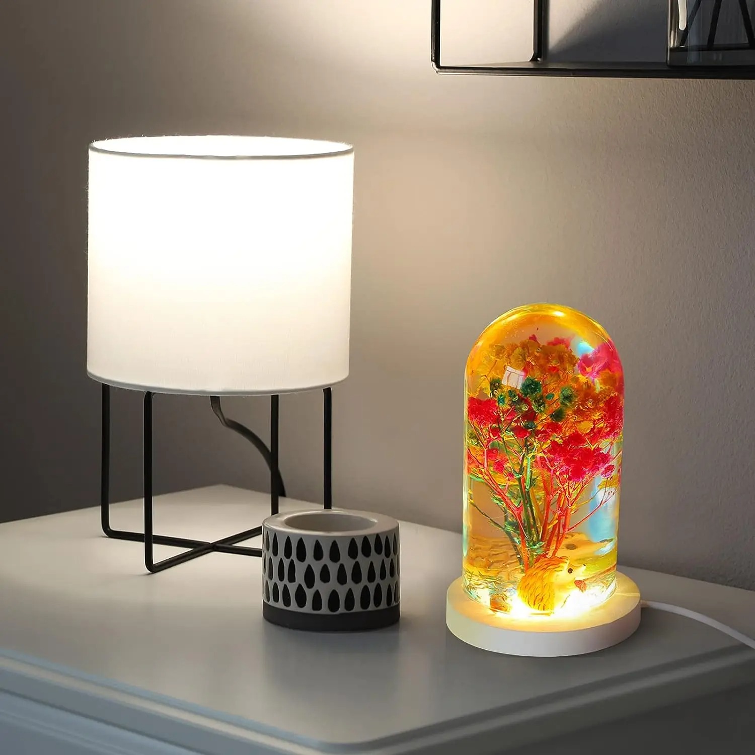 DIY Crystal Epoxy Resin Mold L - Resin Art Lamp recension och pris