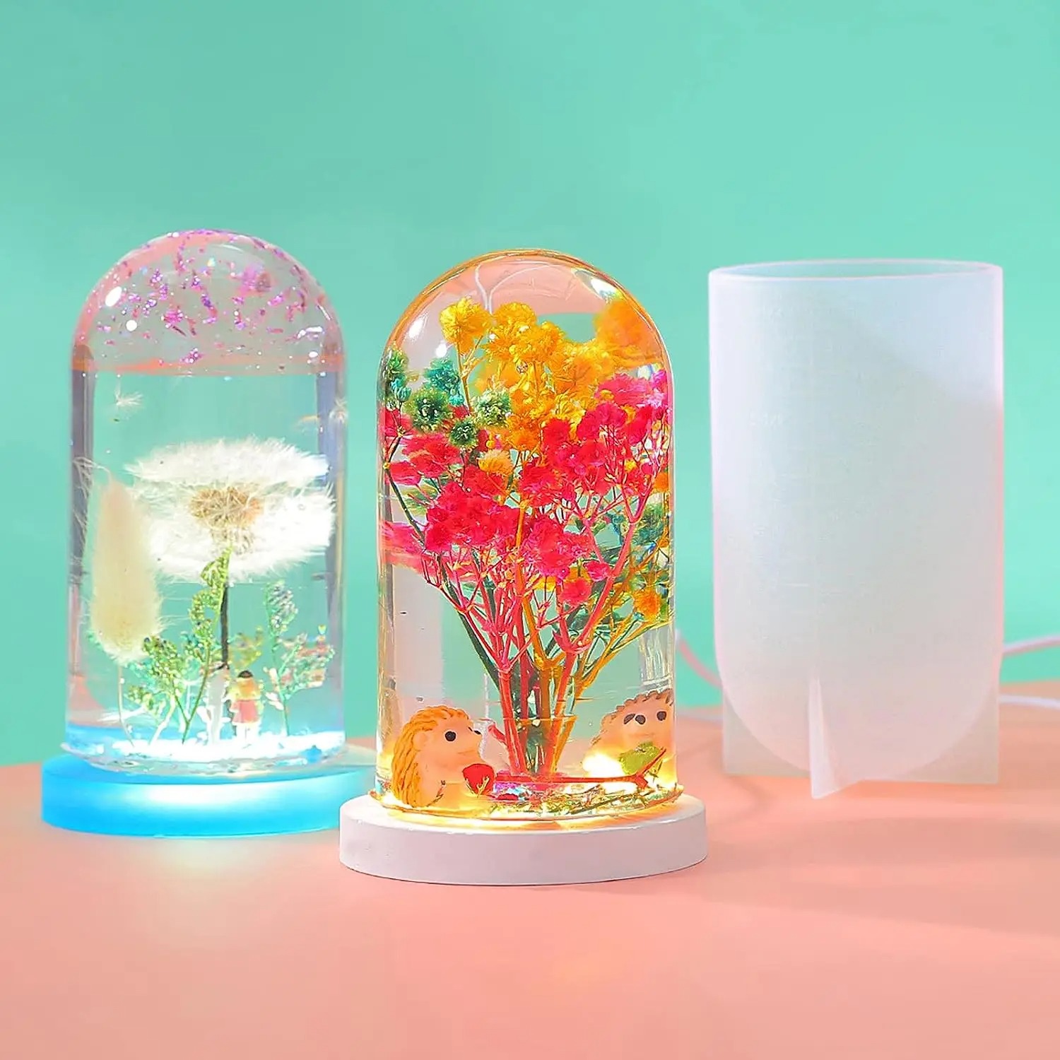 DIY Crystal Epoxy Resin Mold L - Resin Art Lamp recension och pris
