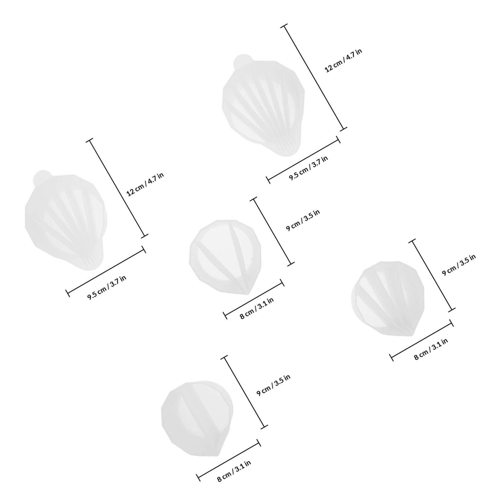 5Pcs Silicone Divided Resin Mi - Resin Art Pouring recension och pris