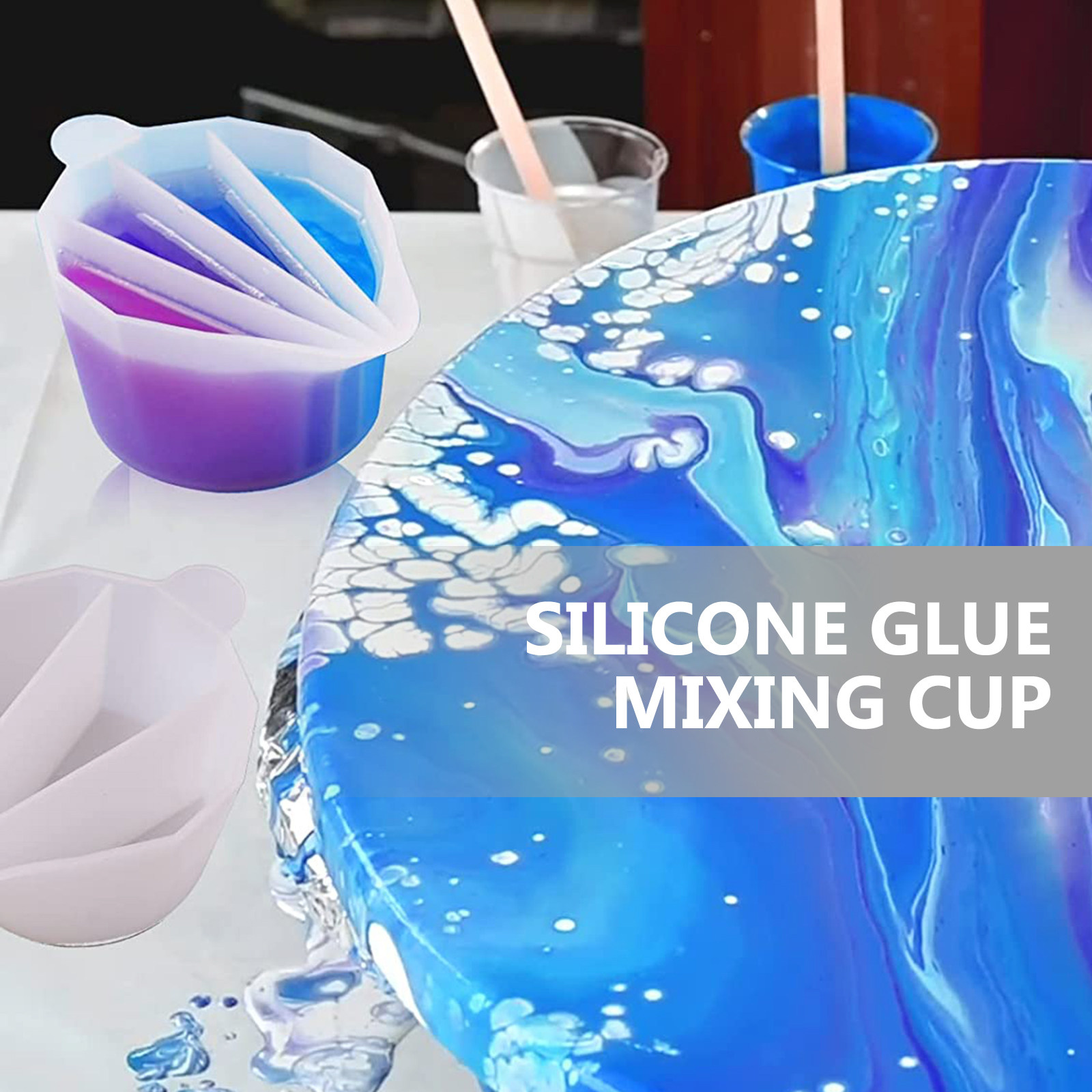 5Pcs Silicone Divided Resin Mi - Resin Art Pouring recension och pris