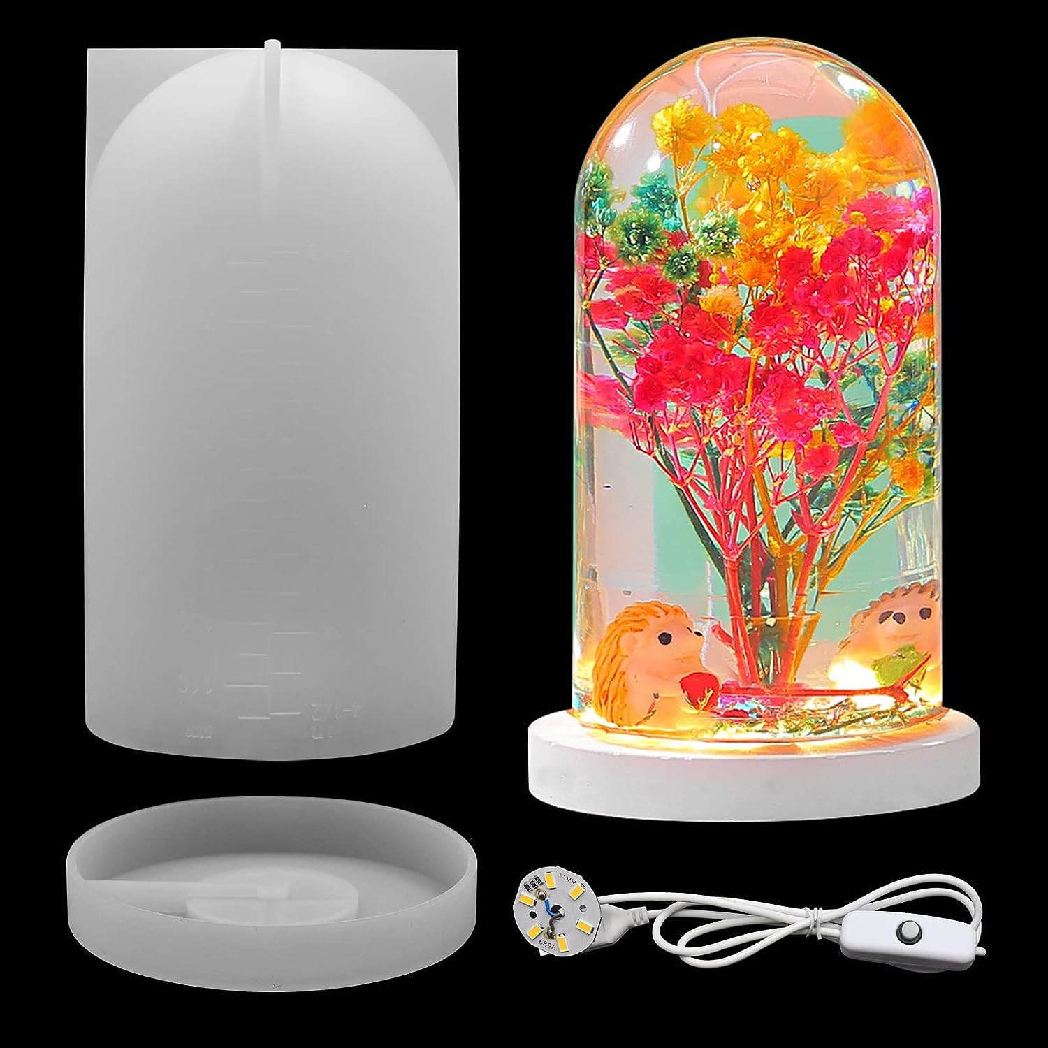DIY Crystal Epoxy Resin Mold L - Resin Art Lamp recension och pris