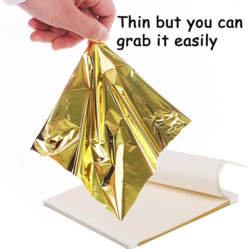 200Pcs Golden Leaf Foil Leaf S - Gold Leaf Foil recension och pris