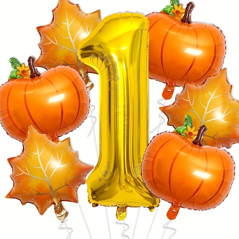 7Pcs Pumpkin Maple Leaves Foil - Gold Leaf Foil recension och pris