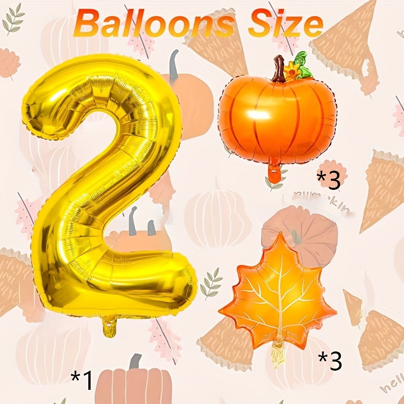 7Pcs Pumpkin Maple Leaves Foil - Gold Leaf Foil recension och pris