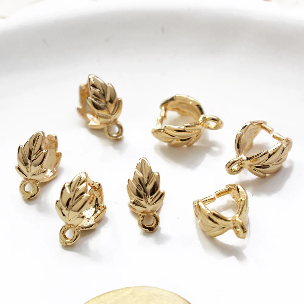 10PCS 18 K gold plated leaf sh - Gold Leaf Foil recension och pris