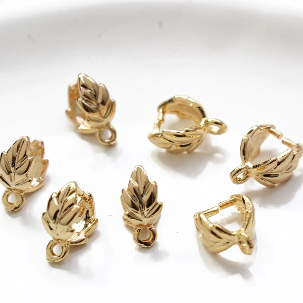 10PCS 18 K gold plated leaf sh - Gold Leaf Foil recension och pris