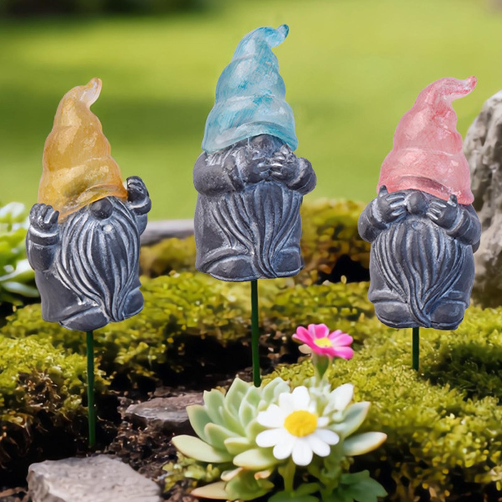 Decorative Garden Stakes 3-Pie - Resin Art With Flowers recension och pris