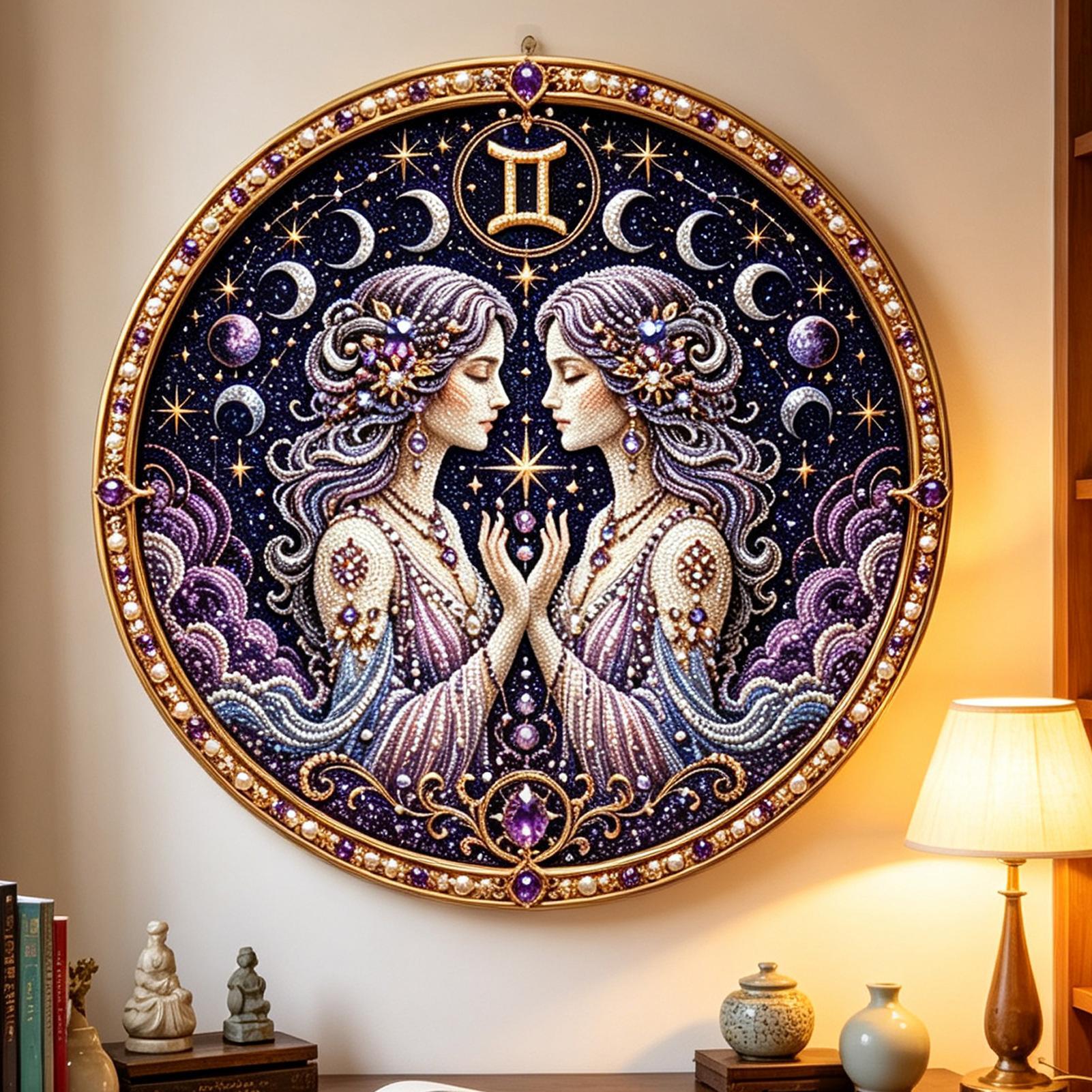 12 Zodiacs Signs Pearl Art Kit - Resin Art Work recension och pris