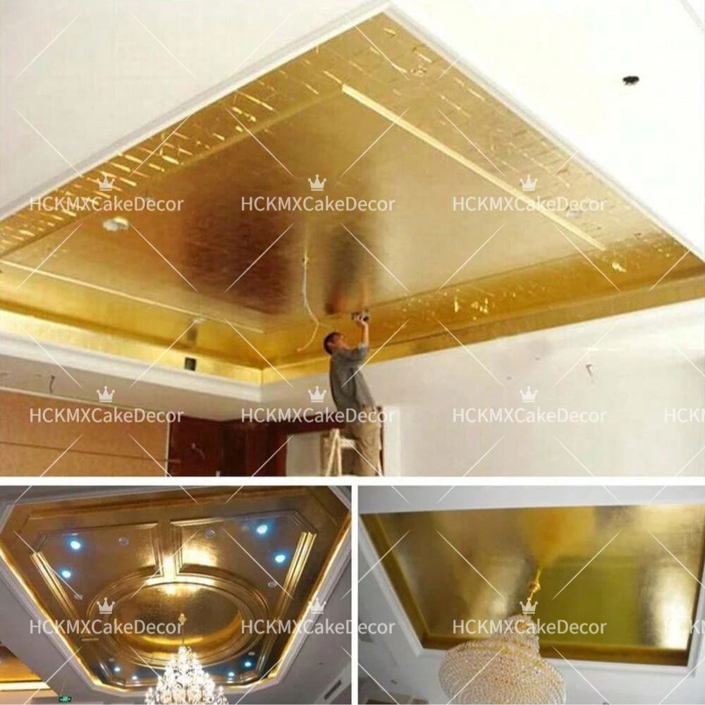 100pcs Imitation Gold Foil She - Gold Leaf Foil recension och pris
