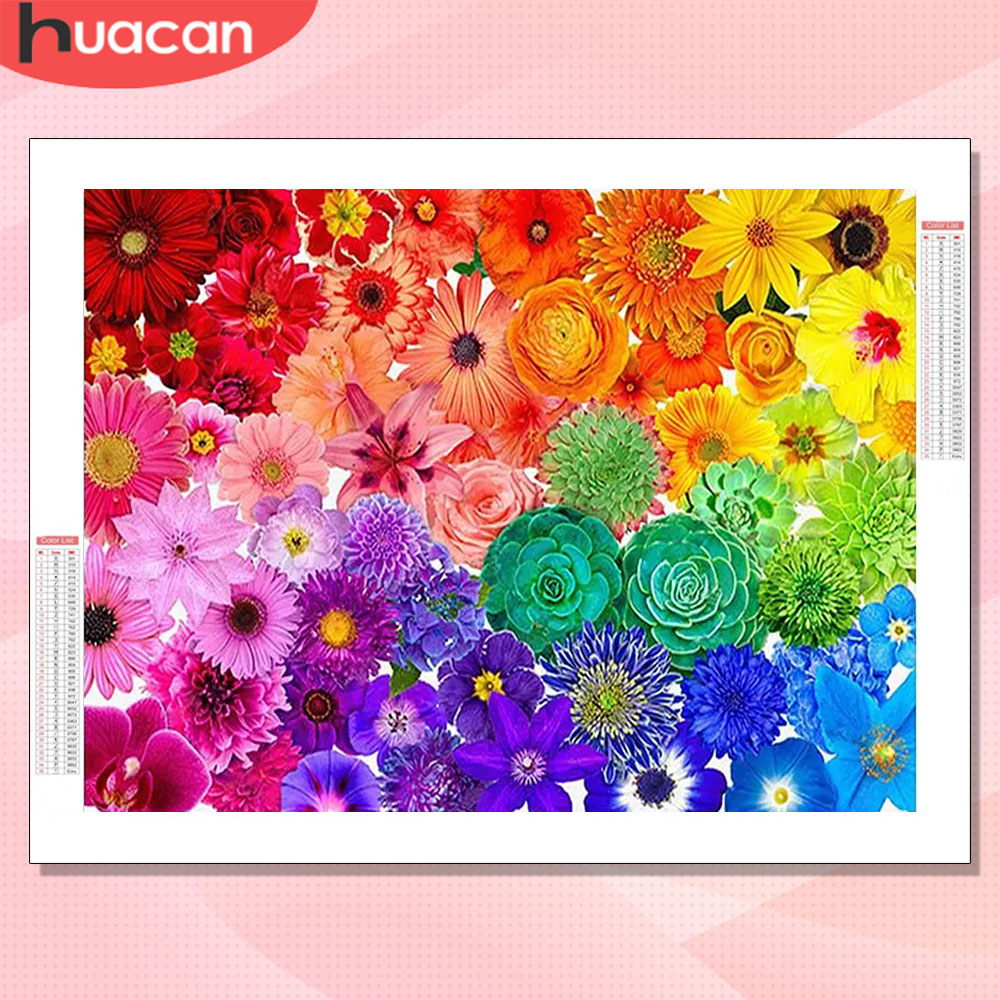 HUACAN Diamond Art Kits Flower - Resin Art With Flowers recension och pris