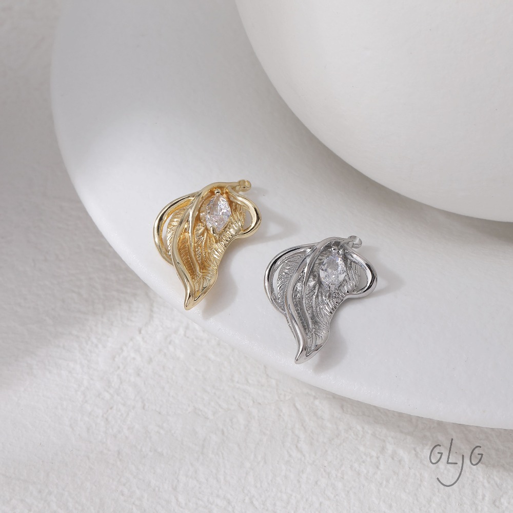 2PCS Leaf Charms for Jewelry F - Gold Leaf Foil recension och pris