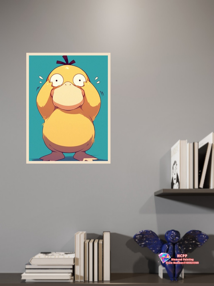 1pc frameless Psyduck Cartoon  - Resin Art Work recension och pris