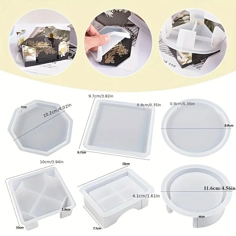 Coaster Resin Molds Set Includ - Resin Art Case recension och pris