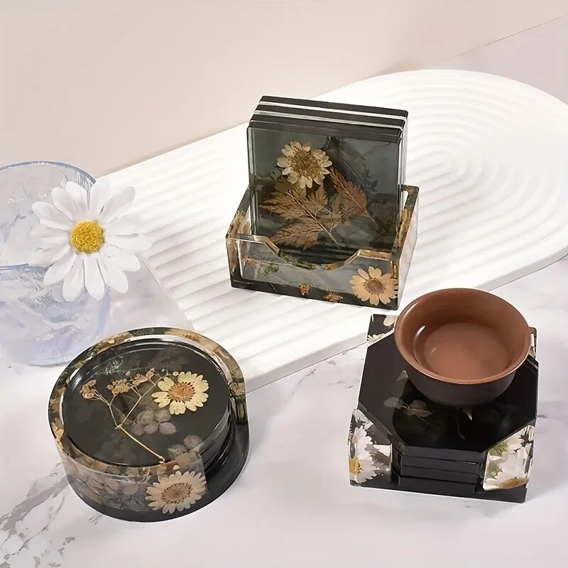 Coaster Resin Molds Set Includ - Resin Art Case recension och pris