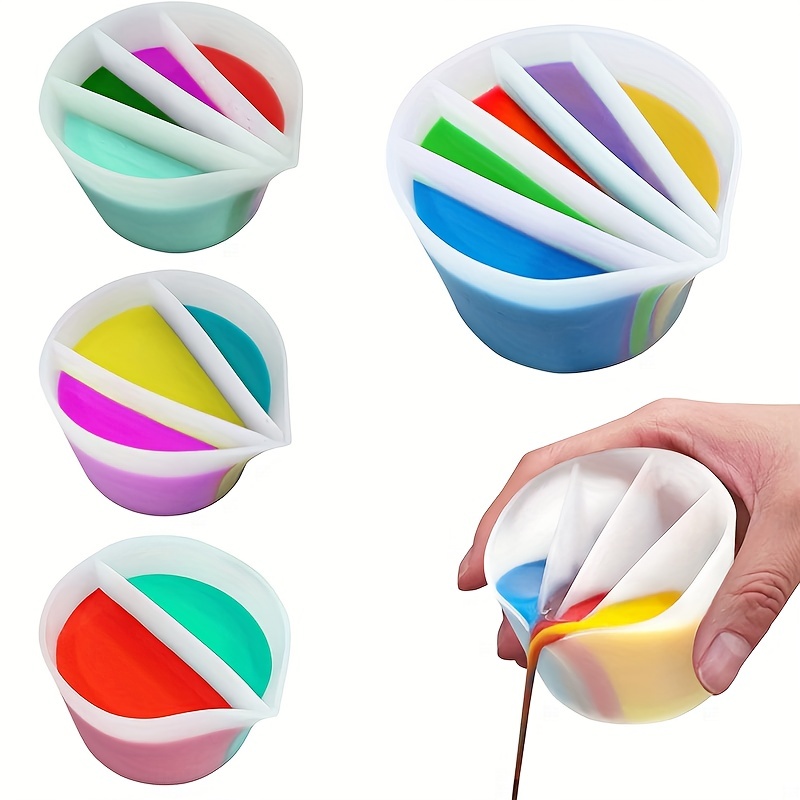 4PCS Reusable Split Cups with  - Resin Art Pouring recension och pris